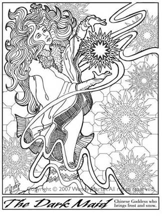 dark maid illustration by wendy martin