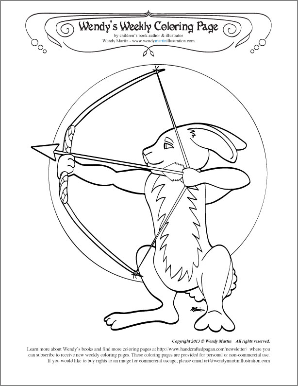 rabbit hunting coloring pages - photo #2