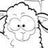 sheep coloring page art