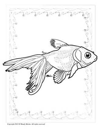 goldfish children's illustration