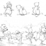 a character sketch sheet from Bonnie's sketch book