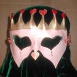 queen of hearts leather mask