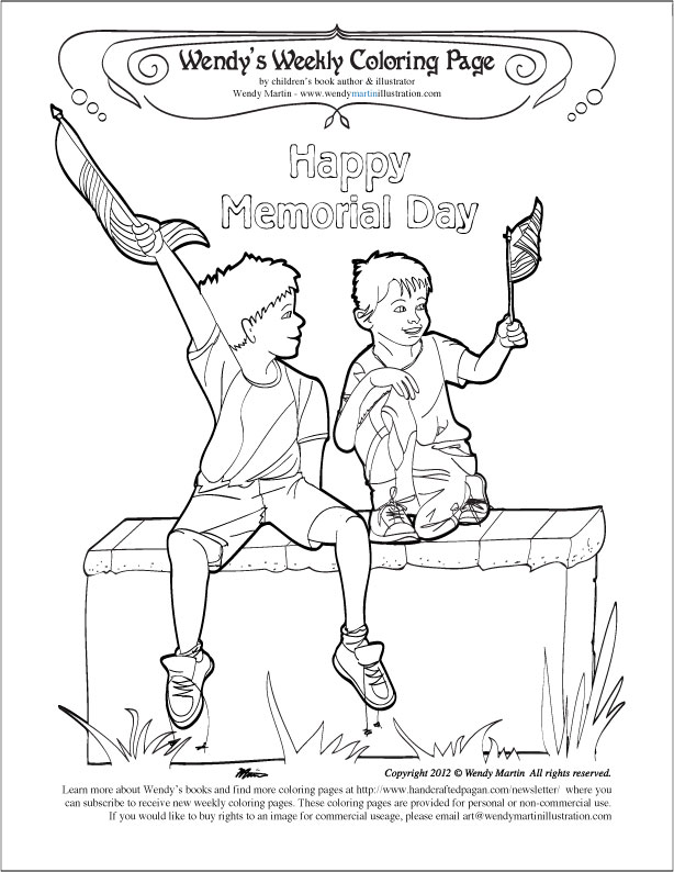 Memorial Day coloring page